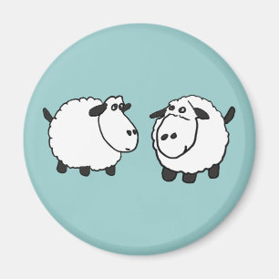 XX flippige Schafe Magnet