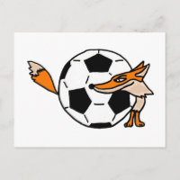 XX- Fox Hinter einem Fußballball Kunst