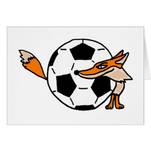 XX Fox hinter einer Fußball-Kunst