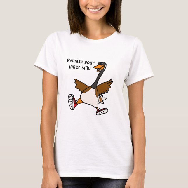 XX Freigabe Ihr inneres albernes - Gans T-Shirt (Vorderseite)