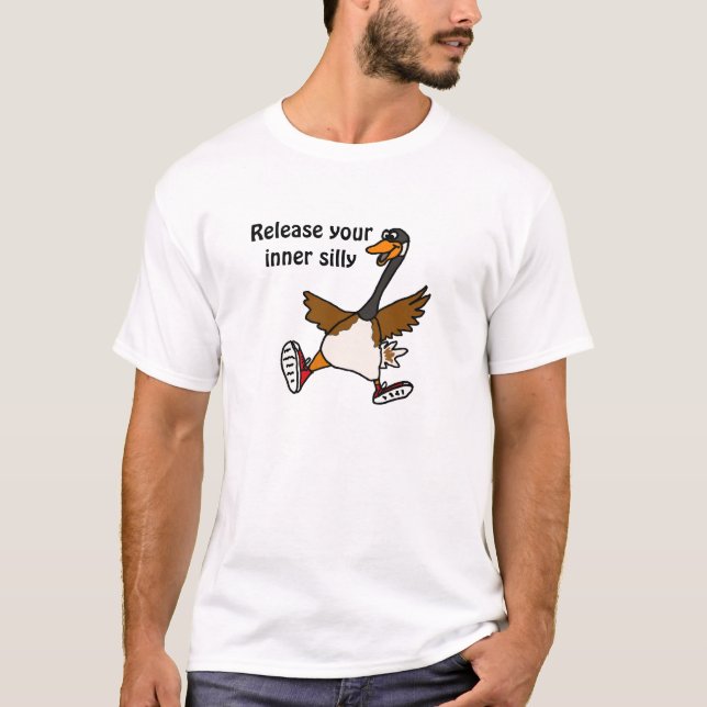 XX Freigabe Ihr inneres albernes - Gans T-Shirt (Vorderseite)