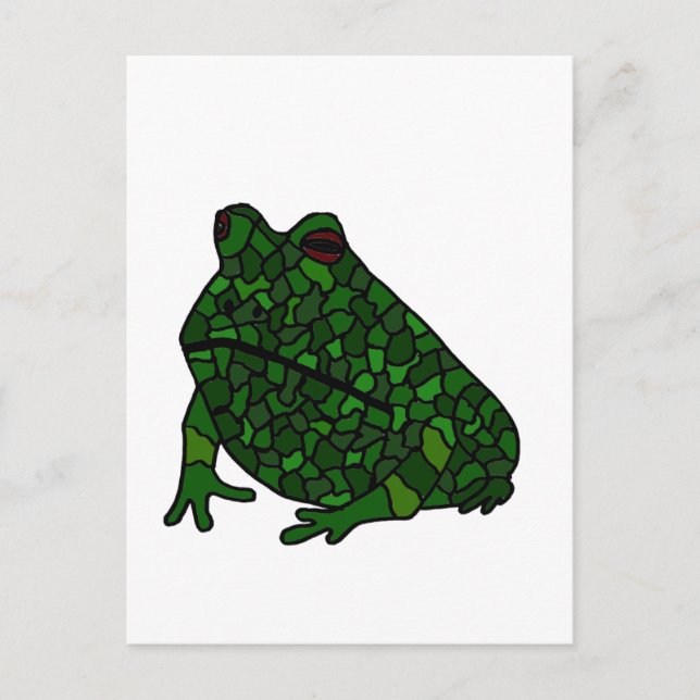 XX - Funky Frog Art Postkarte (Vorderseite)