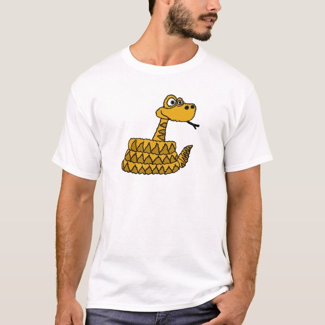 XX Funky Klapperschlangen-Cartoon T-Shirt (Vorderseite)