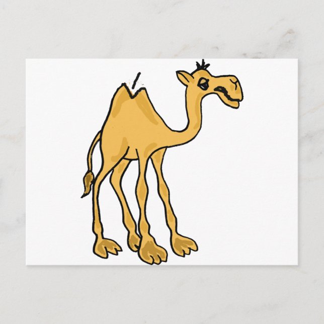 XX - Funny Camel Cartoon Postkarte (Vorderseite)