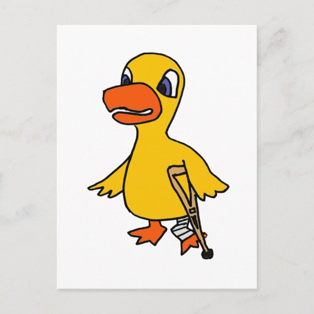 XX - Funny Lame Duck Cartoon Postkarte (Vorderseite)
