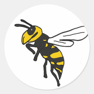 XX - Gelbe Jacken Art Runder Aufkleber