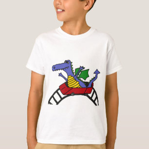 XX lustiger Drache auf einem Rollen-Untersetzer T-Shirt