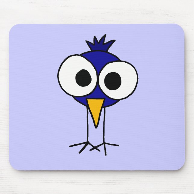 XX lustiger Drossel-Kunst-Cartoon Mousepad (Vorne)