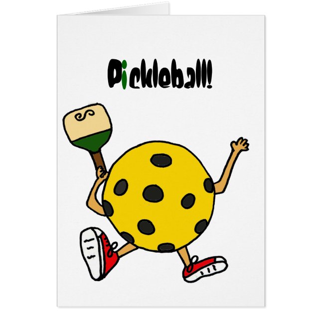 XX lustiger Pickleball Charakter (Vorne)