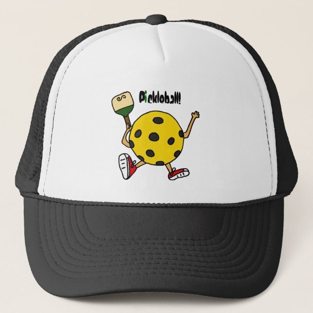 XX lustiger Pickleball Charakter Truckerkappe (Vorderseite)