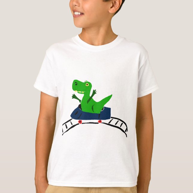 XX lustiger T-rex Dinosaurier auf T-Shirt (Vorderseite)