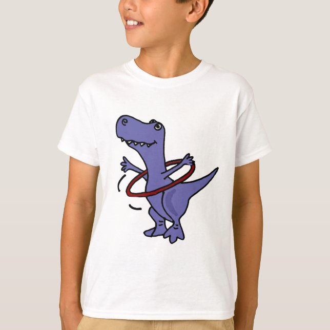 XX lustiger T-rex Dinosaurier unter Verwendung T-Shirt (Vorderseite)