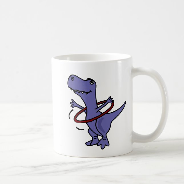 XX lustiger T-rex Dinosaurier unter Verwendung Tasse (Rechts)