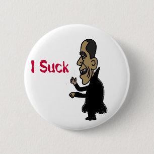 XX Obama der Vampire-politische Cartoon Button