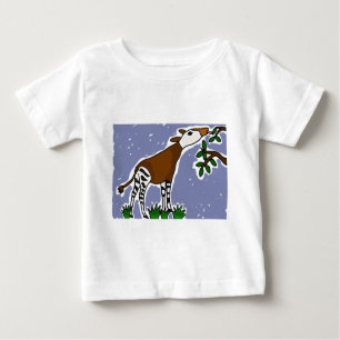 XX Okapi-Kunst-Cartoon Baby T-shirt