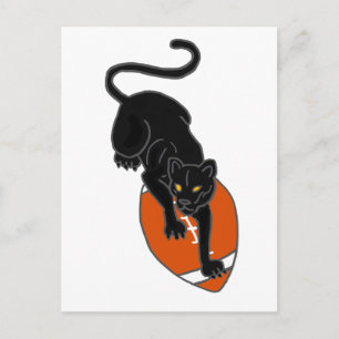 XX: Panther on the Football Art Design Postkarte