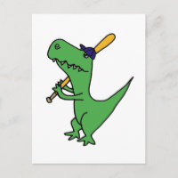 XX- T-rex Dinosaurier spielen Baseball