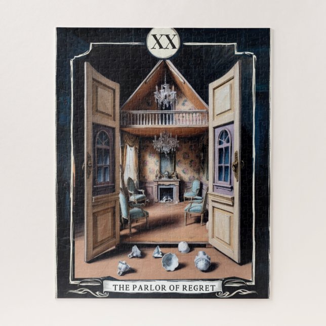 XX The Parlor of Regret - Sit and Weep, Tarot Puzzle (Vertikal)
