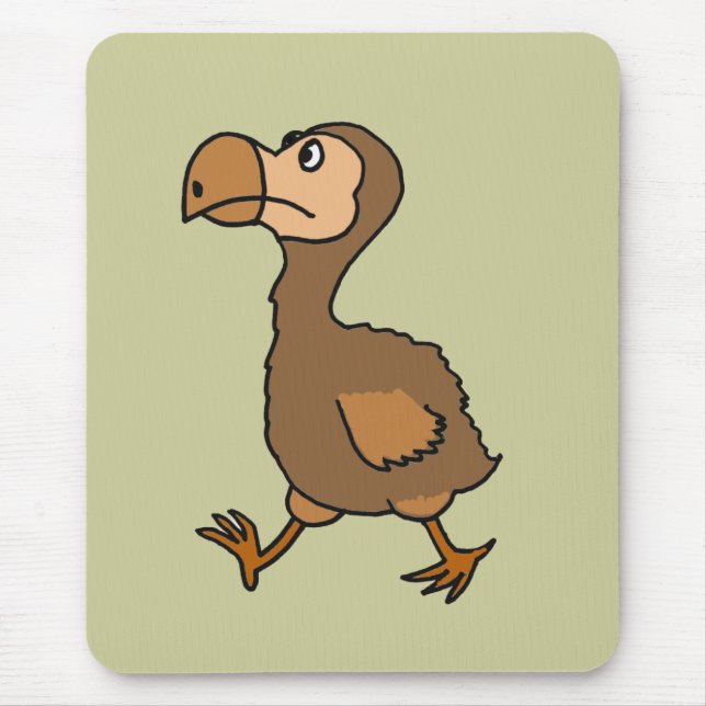 XX unglaublich witzig Dodo-Vogel-Entwurf Mousepad (Vorne)