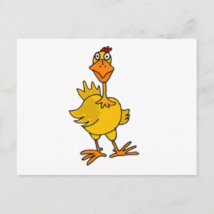 XX - Unglaublich witzig Goofy Chicken Postkarte