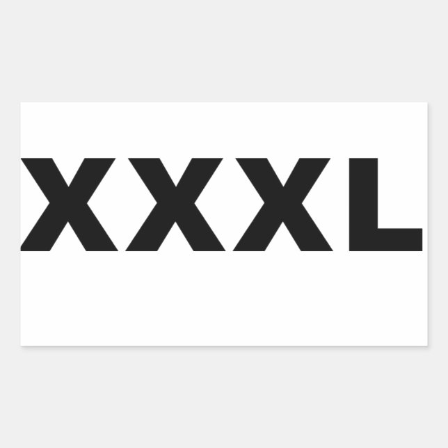 XXXL RECHTECKIGER AUFKLEBER (Vorderseite)