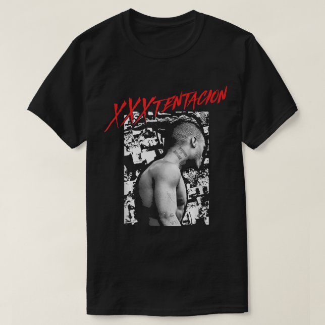 XXXTentacion Collage Black T-Shirt (Design vorne)