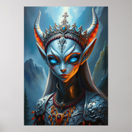 Xylanthia die gehörnte Orakel - Gothic Dark Fantas Poster