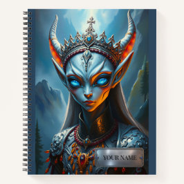 Xylanthia die Orakel - Personalisierte Dark Fantas Notizbuch