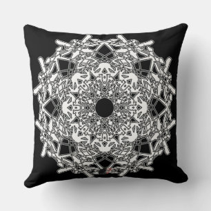 Xylographisches Octa Glyph Pillow Kissen