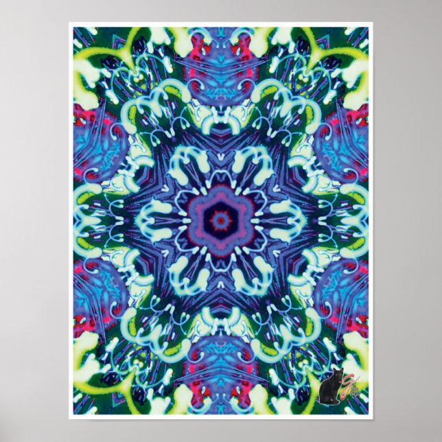 Xyloid Kinetic Collage Kaleidoskop Poster (Vorne)