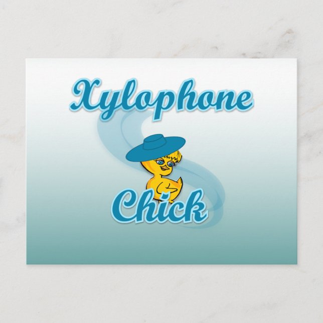 Xylophon Chick #3 Postkarte (Vorderseite)