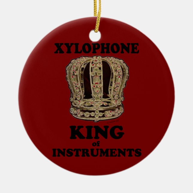 Xylophon King of Instruments Keramik Ornament (Vorne)