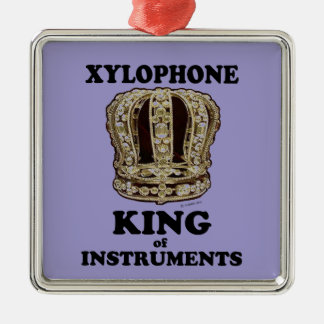 Xylophon King of Instruments Ornament Aus Metall