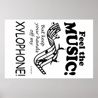 Xylophone fühlt sich wie Musik Poster