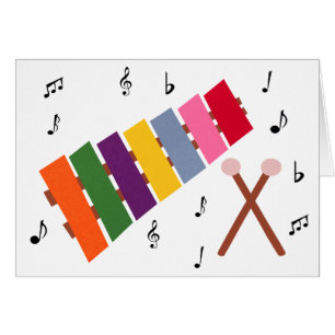 Xylophone-mehrfarbiger Musikinstrument-Cartoon