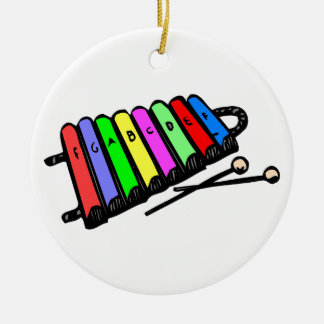 XYLOPHONE-RUNDE VERZIERUNG KERAMIKORNAMENT