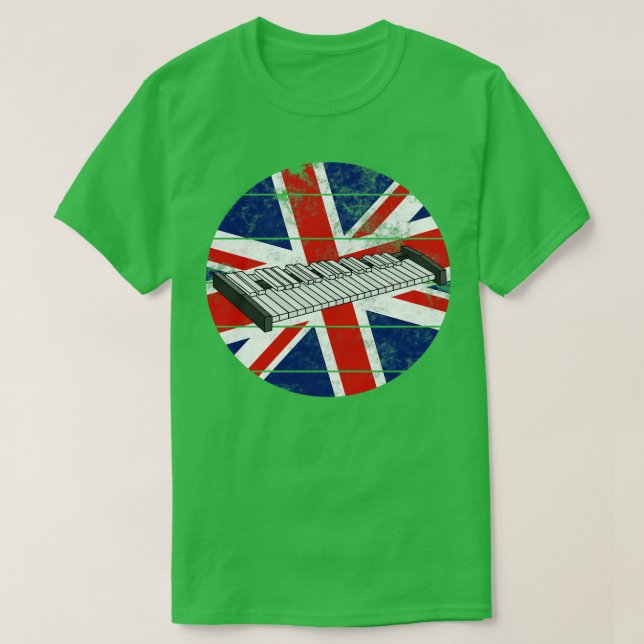 Xylophone UK Flag Großbritannien Xylophonist Percu T-Shirt (Design vorne)