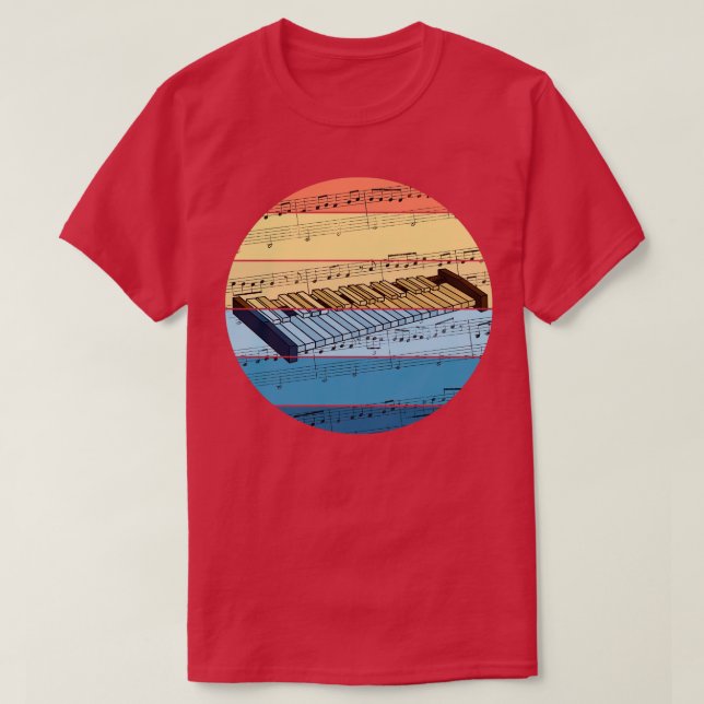 Xylophonist Musiknotation Xylophonist Perkussionis T-Shirt (Design vorne)