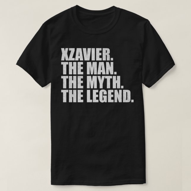 Xzavier Xzavier Name Xzavier Vorname T-Shirt (Design vorne)