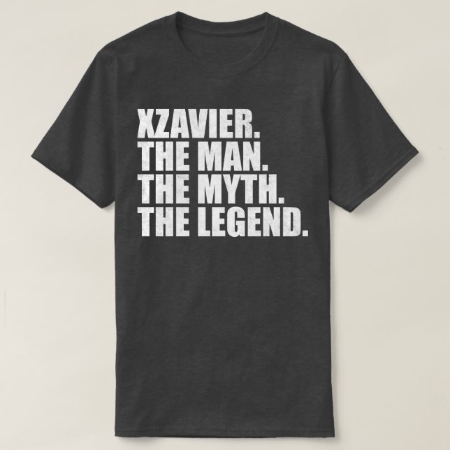 Xzavier Xzavier Name Xzavier Vorname T-Shirt (Design vorne)