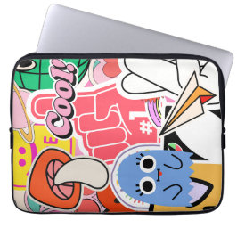 Y2K ästhetische Coole Sticker Laptopschutzhülle