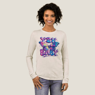 Y2K Baby Chrome Butterfly Tri-Blend-Shirt Tri-Blend Shirt