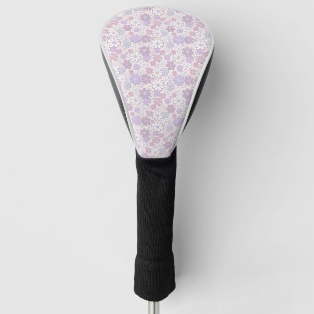 Y2K-Blumenmuster Golf Headcover (Vorderseite)