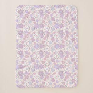 Y2K-Blumenmuster Sherpadecke