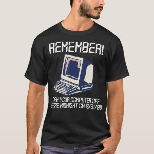 y2k Bug Millennium Glitch 1999 Tech Spaß Funny y2 T-Shirt