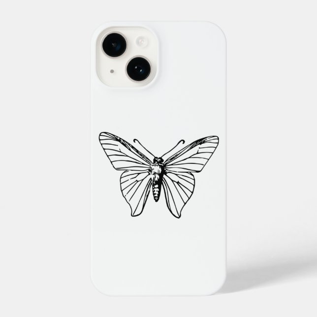 Y2K Butterfly Ästhetik" Retro iPhone Case Hülle (Rückseite)