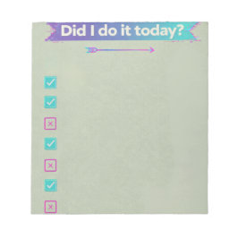 Y2K Cyber Aesthetic Daily Habit Tracker Checklist Notizblock