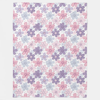 Y2K Flower Seamless Pattern Fleecedecke