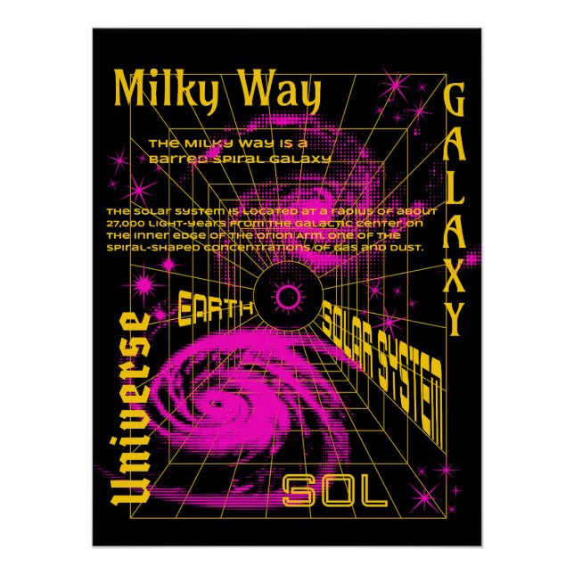 Y2K Galaxy Poster (Vorderseite)
