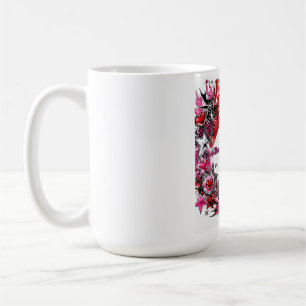 Y2K Glamour Mädchen Roter Bogen Chrome Hearts Ster Kaffeetasse